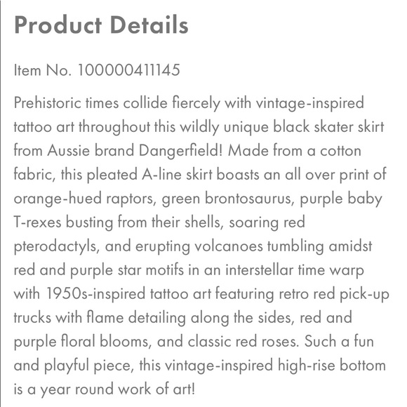 ModCloth,Dangerfield tattoo inspired skirt - Picture 9 of 10